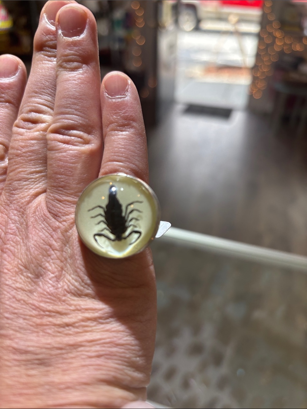 Scorpion Dome Ring Sterling Silver - Picture 6 of 7